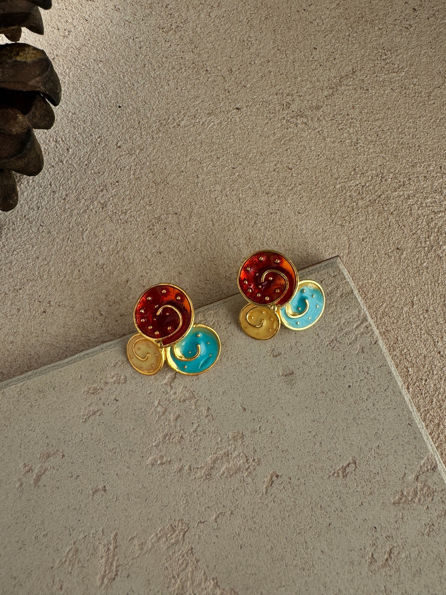 Colorful Snail Earring