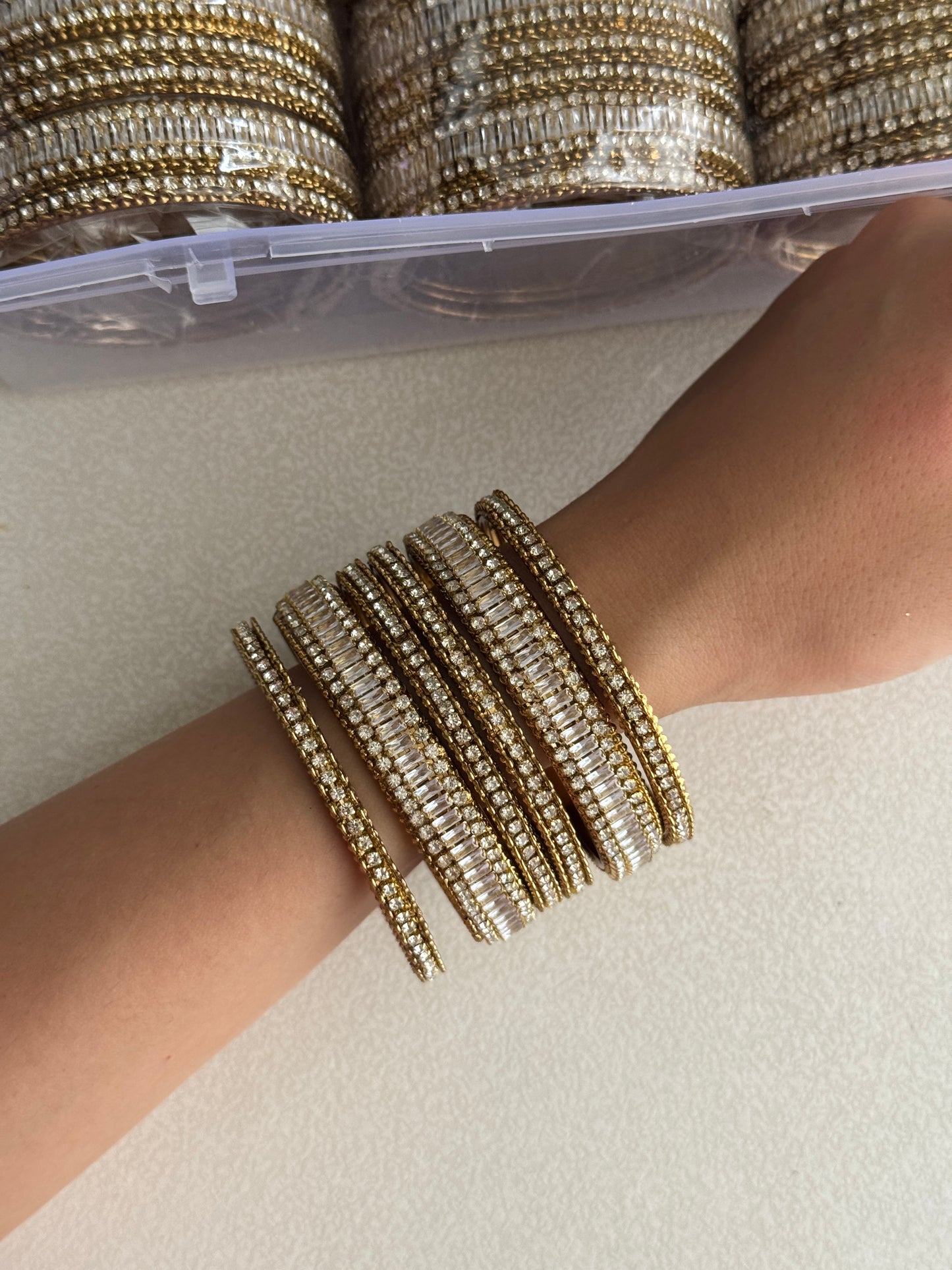 Diamond 6 bangles set